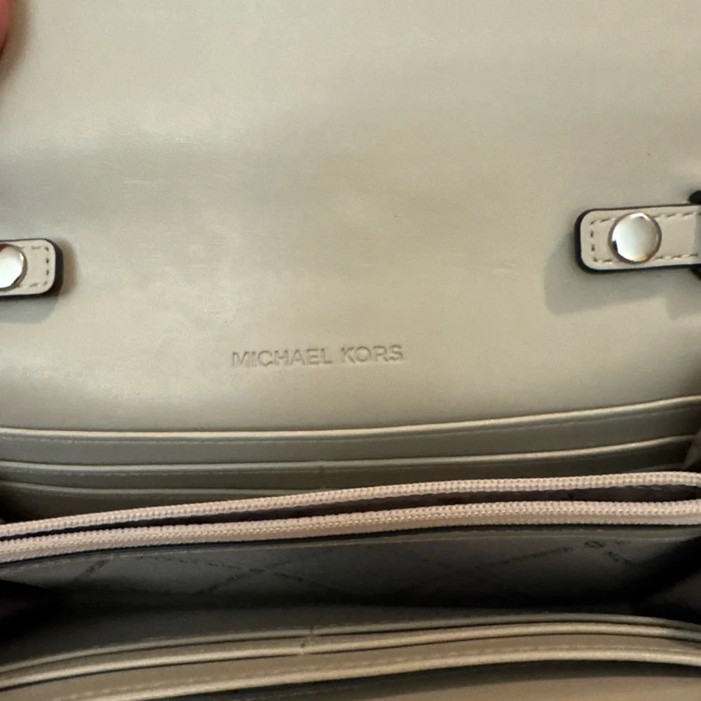 Michael Kors Light Gray Crossbody Bag